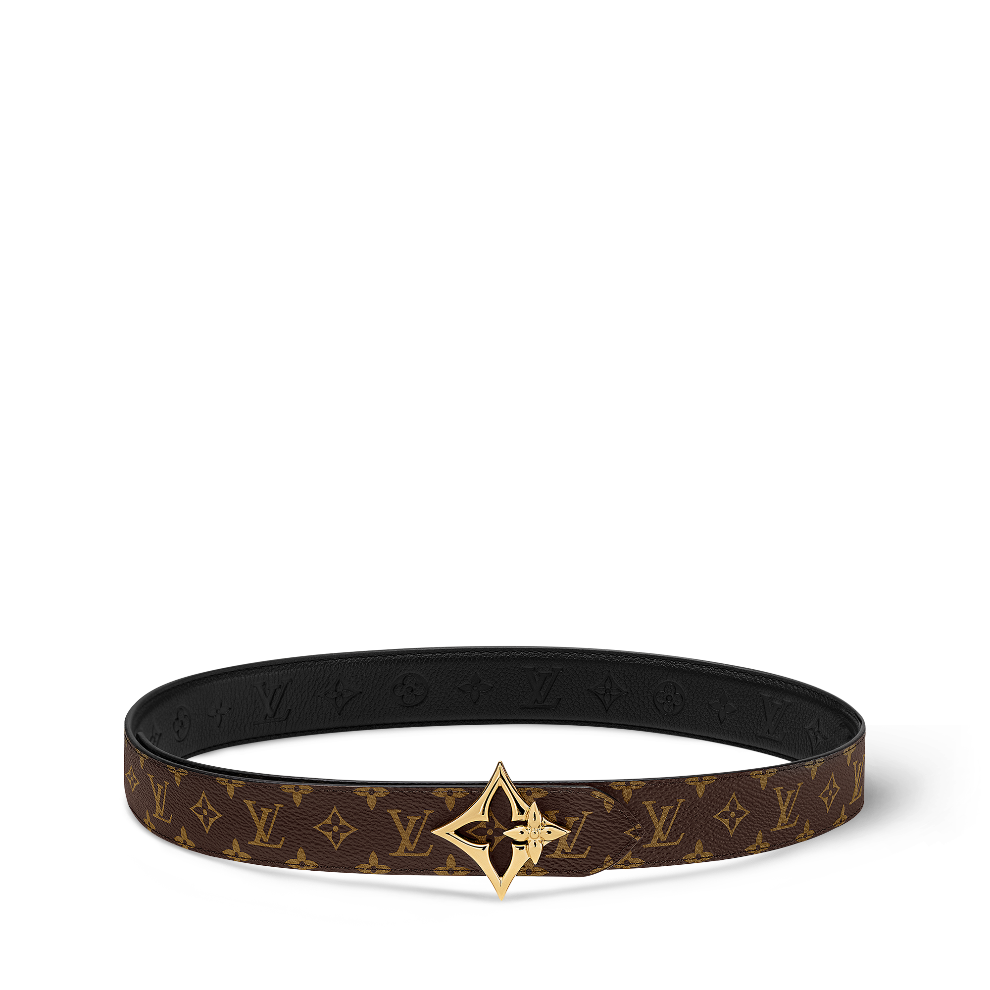 ベルト・フラワーグラム 30MM リバーシブル ベルト・フラワーグラム 30MM リバーシブル モノグラム｜ルイ